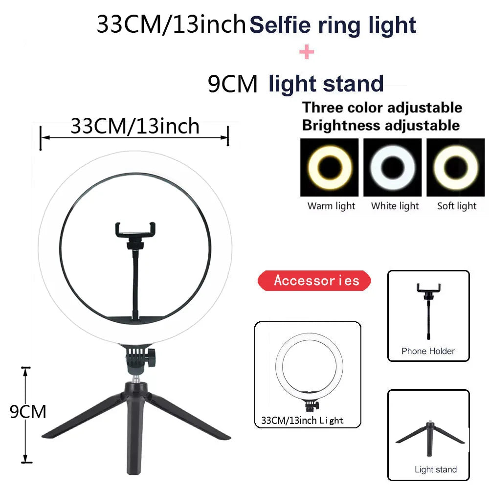 33CM YouTube Ring light